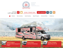 Tablet Screenshot of motorhometravel.com